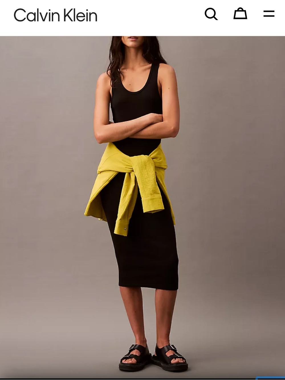 Calvin Klein Rib Slip Dress